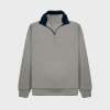 W75 Quarter Zip Sweatshirt Grey Mist / Oxford Navy colour image